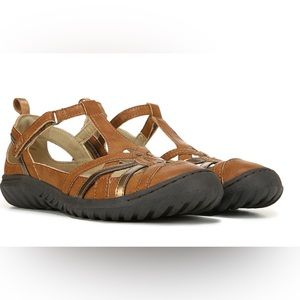 JBU by Jambu womens Dove Mary Jane Flat Brown Tan 7.5 New